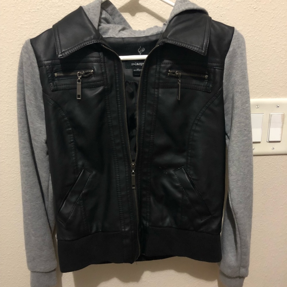 HALF LEATHER JACKET
